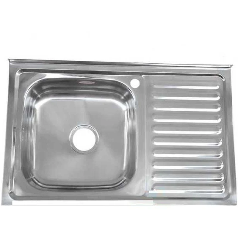 Мойка накладная PLATINUM 8060 800.600 (0,4/120 L полировка)