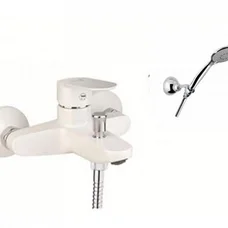 Смеситель для ванны Santan KEVON CHIC 81WX8150 White с душевым гарнитуром