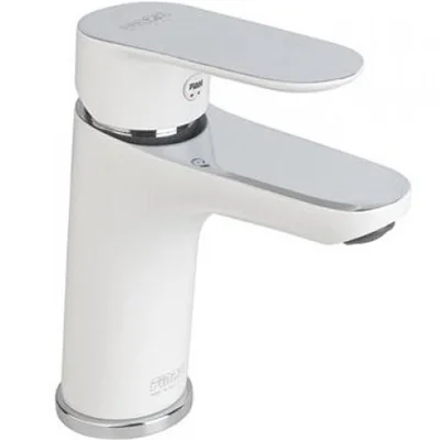 Змішувач для умивальника Santan KEVON CHIC 81WX8123 White з донним клапаном