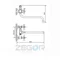 Смеситель для ванны ZEGOR DFR-A722, L=340