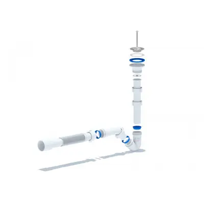 Сифон для біде АНІ-ПЛАСТ 1-1/4", d32, труба 32х40/50 (BD1016)