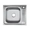 Мойка накладная Platinum 6050 600.500 (0,5/160 L Сатин) без сифона Мойка накладная Platinum 6050 600.500 (0,5/160 L Сатин) без сифона