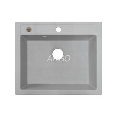 Мойка для кухни ARGO Cubo 590х495х200 old stone, с отверстием для смесителя