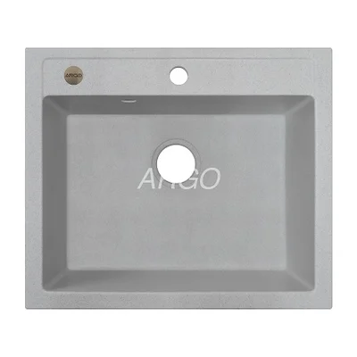 Мийка для кухні ARGO Cubo 590х495х200 old stone, з отвором для змішувача