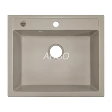 Мийка для кухні ARGO Cubo 590х495х200 цукру, з отвором для змішувача