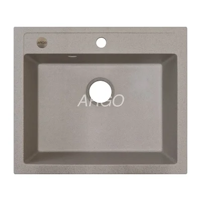 Мойка для кухни ARGO Cubo 590х495х200 терра, с отверстием для смесителя