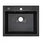 Мойка для кухни ARGO Cubo 590х495х200 графит, с отверстием для смесителя