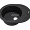 Мойка для кухни ARGO Ovale 615х495х200 черный, с отверстием для смесителя