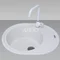 Мийка для кухні ARGO Ovale 615х495х200 білий, з отвором для змішувача