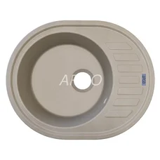 Мийка для кухні ARGO Ovale 615х495х200 цукру, з отвором для змішувача