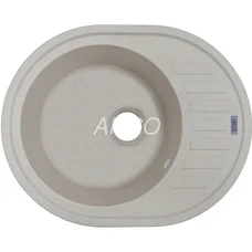 Мийка для кухні ARGO Ovale 615х495х200 авена, з отвором для змішувача