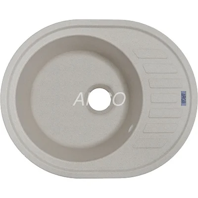 Мийка для кухні ARGO Ovale 615х495х200 авена, з отвором для змішувача