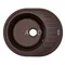 Мойка для кухни ARGO Ovale 615х495х200 коричневый, с отверстием для смесителя