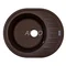 Мойка для кухни ARGO Ovale 615х495х200 мокко, с отверстием для смесителя