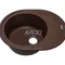 Мойка для кухни ARGO Ovale 615х495х200 мокко, с отверстием для смесителя