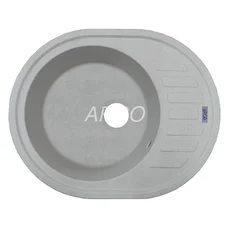 Мойка для кухни ARGO Ovale 615х495х200 old stone, с отверстием для смесителя