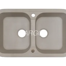Мойка для кухни ARGO Gemelli 765х470х190 авена, с отверстием для смесителя