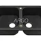Мойка для кухни ARGO Gemelli 765х470х190 графит, с отверстием для смесителя