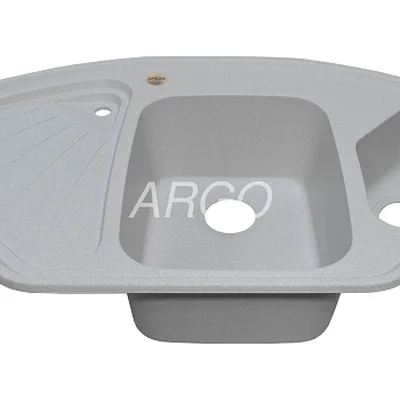 Мойка для кухни ARGO Trapezio 1045х575х190 old stone, с отверстием для смесителя