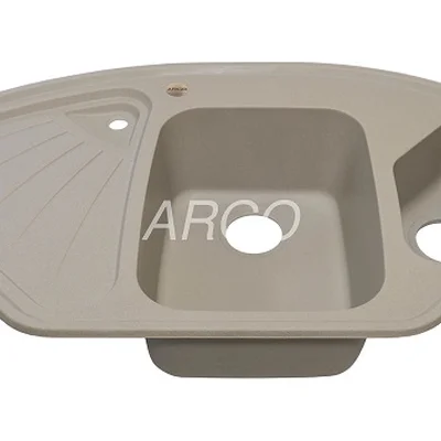 Мийка для кухні ARGO Trapezio 1045х575х190 цукру, з отвором для змішувача