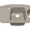 Мойка для кухни ARGO Trapezio 1045х575х190 сахара, с отверстием для смесителя
