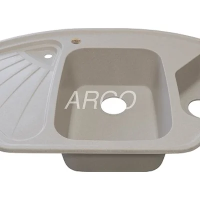 Мойка для кухни ARGO Trapezio 1045х575х190 авена, с отверстием для смесителя