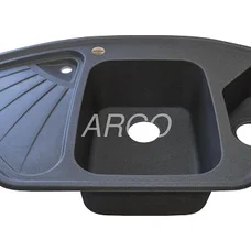 Мойка для кухни ARGO Trapezio 1045х575х190 серый, с отверстием для смесителя