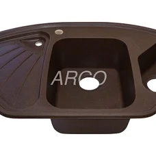 Мийка для кухні ARGO Trapezio 1045х575х190 коричневий, з отвором для змішувача