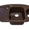 Мойка для кухни ARGO Trapezio 1045х575х190 коричневый, с отверстием для смесителя