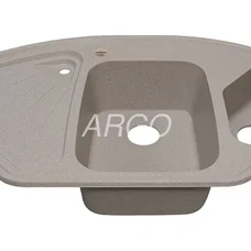 Мийка для кухні ARGO Trapezio 1045х575х190 терра, з отвором для змішувача