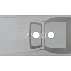 Мойка для кухни ARGO Medio Plus 975х495х230 old stone, с отверстием для смесителя