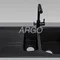 Мойка для кухни ARGO Medio Plus 975х495х235 черный, с отверстием для смесителя