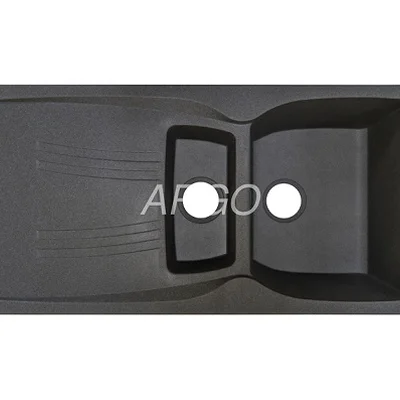 Мийка для кухні ARGO Medio Plus 975х495х230 сірий, з отвором для змішувача