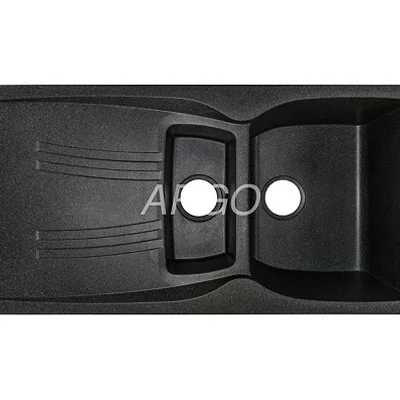 Мойка для кухни ARGO Medio Plus 975х495х230 графит, с отверстием для смесителя