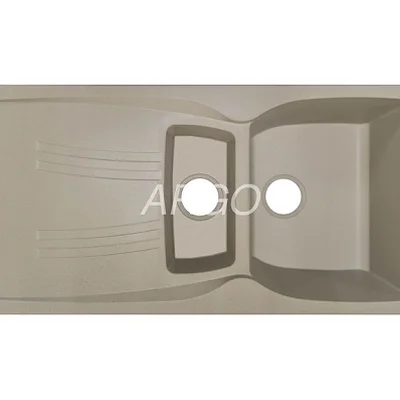 Мийка для кухні ARGO Medio Plus 975х495х230 цукру, з отвором для змішувача