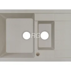 Мийка для кухні ARGO Stella Plus 775х495х200 авена, з отвором для змішувача