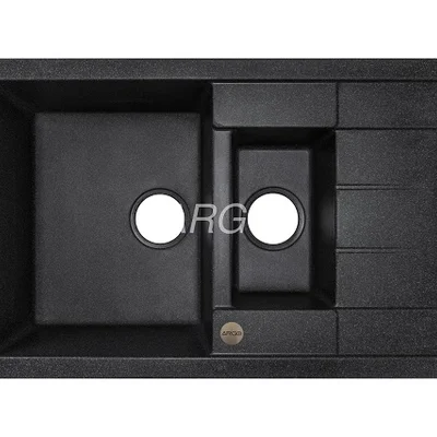 Мойка для кухни ARGO Stella Plus 775х495х200 черный, с отверстием для смесителя