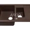 Мойка для кухни ARGO Stella Plus 775х495х200 коричневый, с отверстием для смесителя