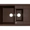 Мойка для кухни ARGO Stella Plus 775х495х200 мокко, с отверстием для смесителя