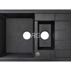 Мийка для кухні ARGO Stella Plus 775х495х200 графіт, з отвором для змішувача