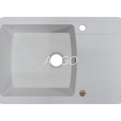 Мойка для кухни ARGO Premio 775х495х200 old stone, с отверстием для смесителя