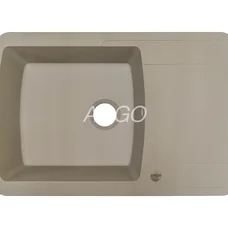 Мойка для кухни ARGO Premio 775х495х200 сахара, с отверстием для смесителя