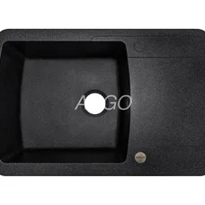 Мойка для кухни ARGO Premio 775х495х200 черный, с отверстием для смесителя