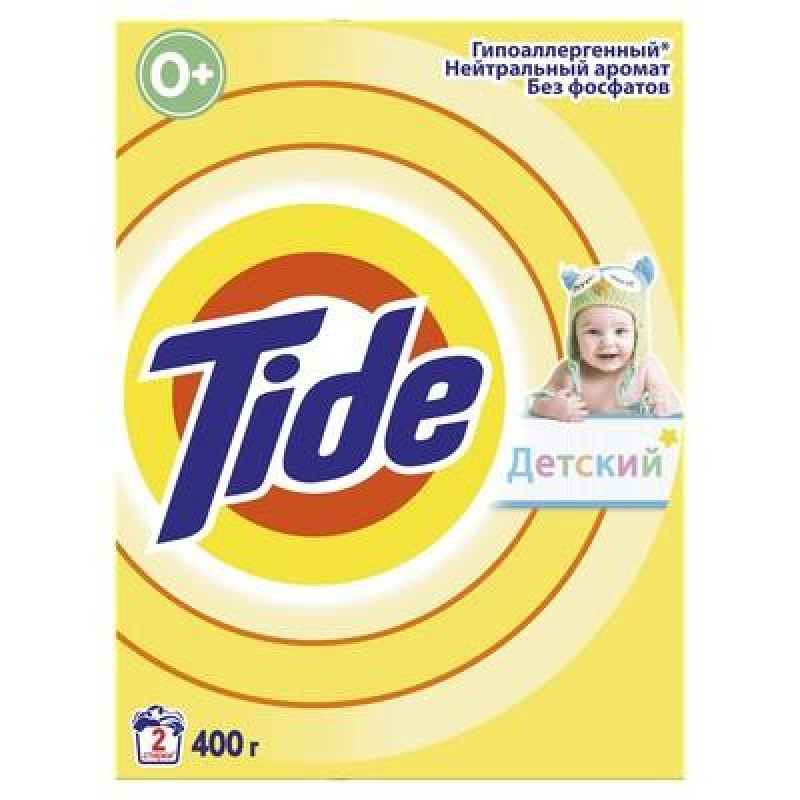 Пральний порошок TIDE 400 г для чутливої та дитячої шкіри