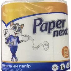 Папір туалетний ЕНОТ Paper next 13,5м х 9см, 4 рулони, 2х шаровий