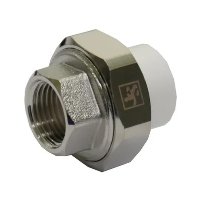 Зганяння-американка PP-R SANTAN 25х3/4" з внутрішнім різьбленням посилений, білий