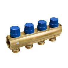 Коллектор с термостатическими клапанами WIANGI 1х3/4'' 4-ой
