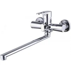 Смеситель для ванны ZEGOR PUD7-A145 KH, L=350 мм никель