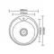 Мойка врезная ZEGOR Decor MD-4949T круглая Мойка врезная ZEGOR Decor MD-4949T круглая
