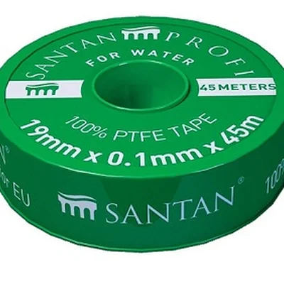 Фум лента SANTAN PROFI зеленая 19 мм*0,1 мм*45 м